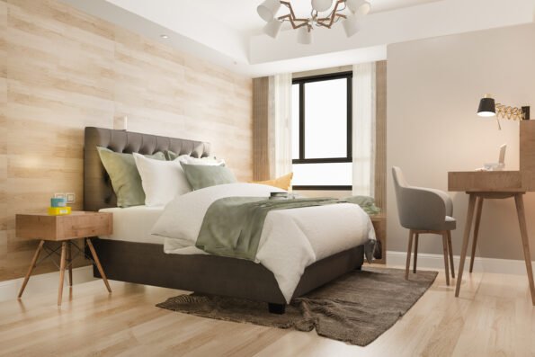 Expert Bedroom Furniture Guide UAE 2026: Stop Overspending, Start Living Beautifully 39 3d rendering beautiful luxury bedroom suite hotel with working table