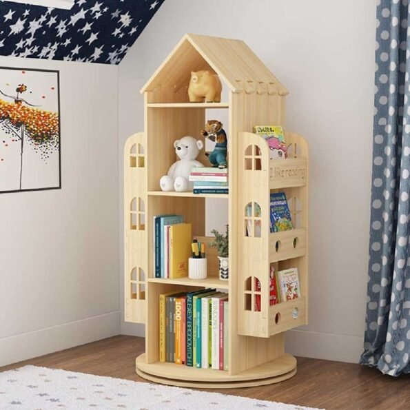 fatima furniture 360 rotating bookcase