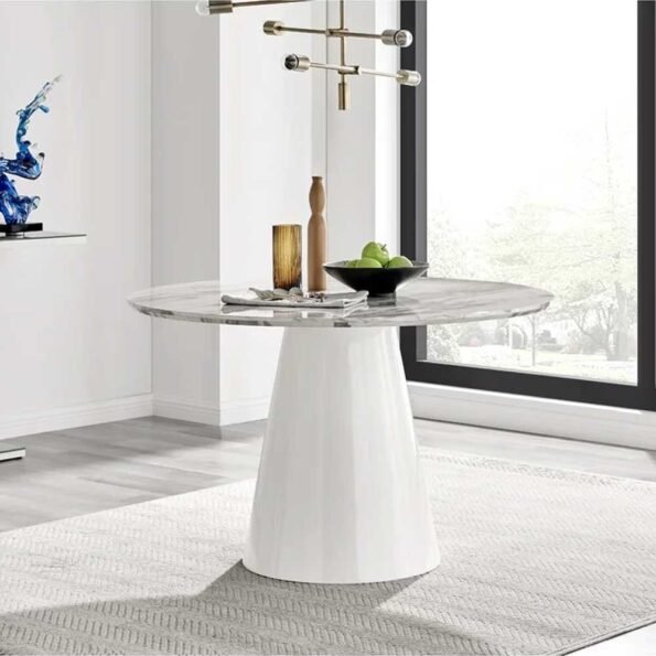 fatima furniture pedestal dining table