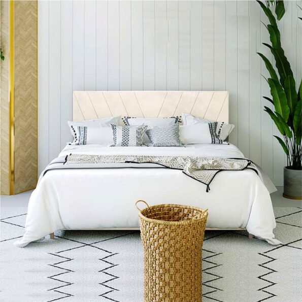 virginia velvet tufted bed