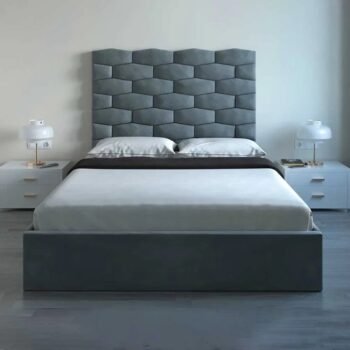Luna Luxe Custom Made Upholstered Wall panel Bed