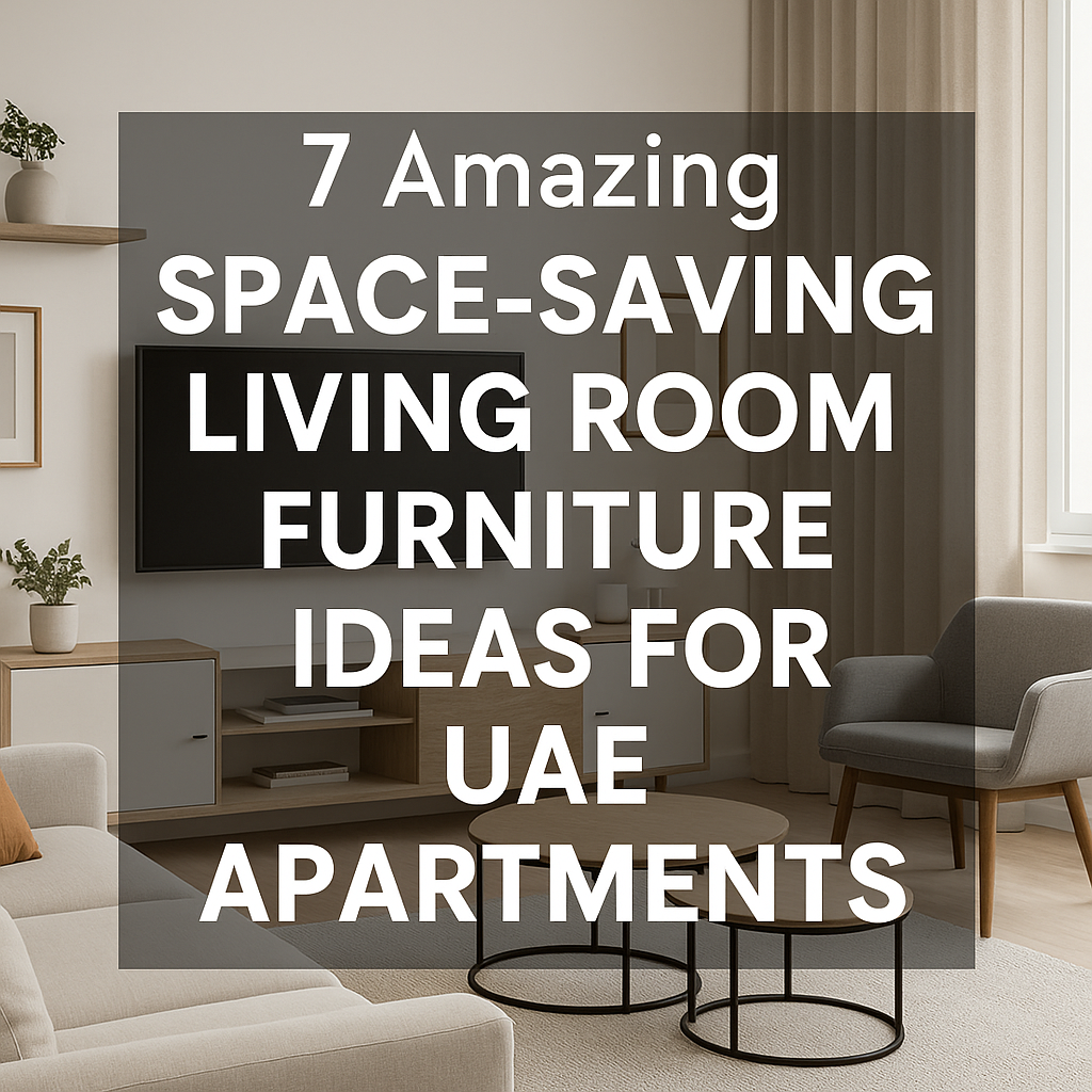 View of 7 Amazing Space-Saving Living Room Furniture Ideas - for UAE Apartments ...