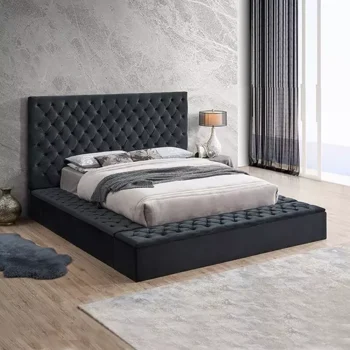 Home 26 Daxia Tufted Upholstered Platform Bed 1
