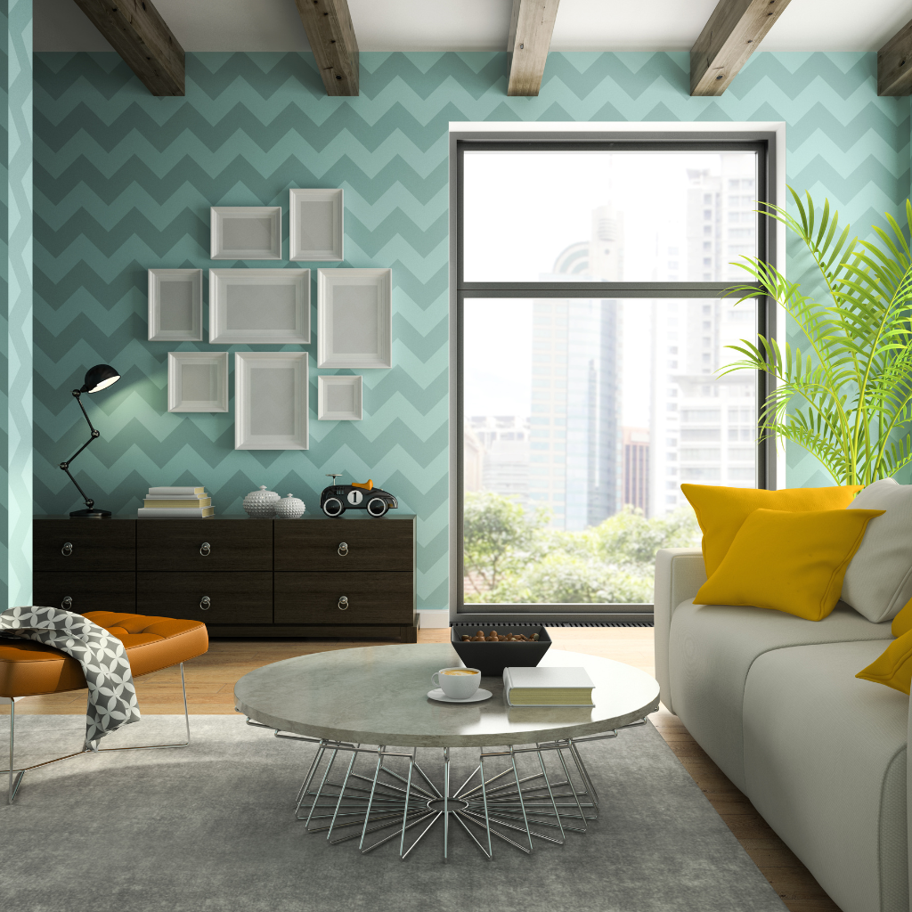Thumbnail for Soft Architectural Progettato Texture Artistic Wallpaper For Home Bar