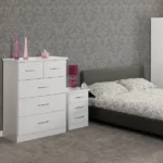 Rukn Nevada 3 Drawer Bedside Table