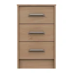 Rukn Florine 3 Drawer Bedside Table 1 30708749