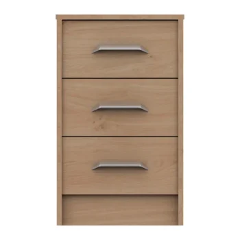 Rukn Florine 3 Drawer Bedside Table