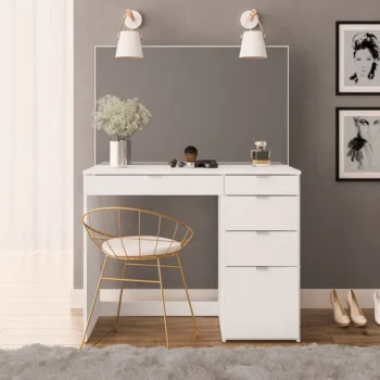 Rukn Demi 5 Drawer Dressing Table with Mirror
