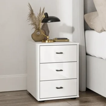 Rukn 3 Drawer Bedside Table