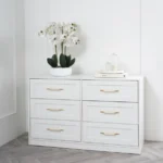Rukn Austen 6 Drawer Chest, White 1 30927306