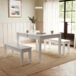 Rukn Lynton 4 Seater Dining Table and Bench Set