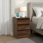 Rukn Walker 3 Drawer Bedside Table 1 31004865