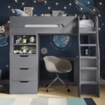 Rukn Cosmic Storage Bed Frame with Wardrobe