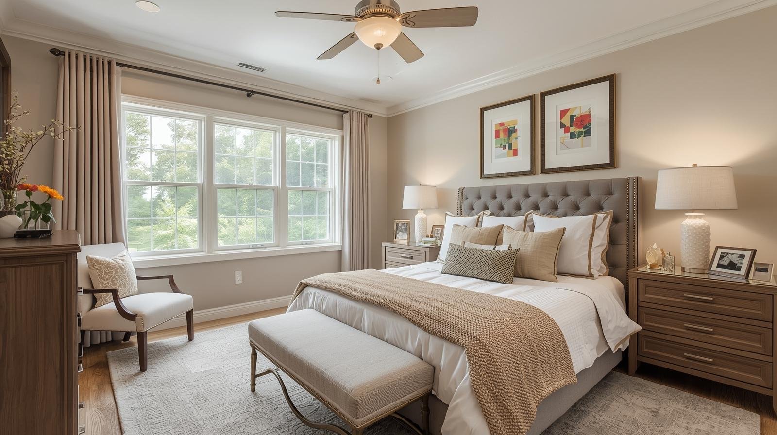 2560 by 1772 pixels Beautifully styled room corner with multiple decor layers Bedroom refresh