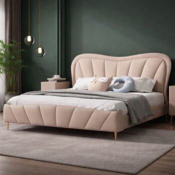 Roselle Blush Curve Bed