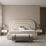Milano Curved Fabric Bed