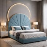 Valenza Curve Upholstered Bed