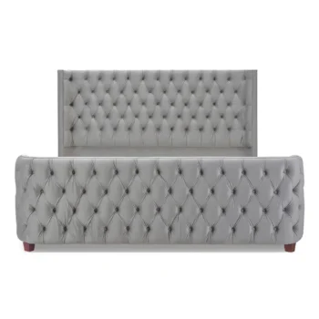 Home 54 Pablo Tufted Headboard Bed 5