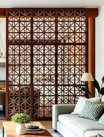 Room Divider with Screen