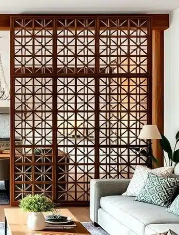 Room Divider with Screen